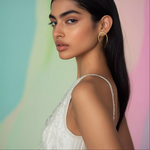 Load image into Gallery viewer, Golden Tear Drops Earring β Elegant Handcrafted Earrings