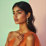 Load image into Gallery viewer, Gilded Cascade Earrings β Elegant Handcrafted Earrings