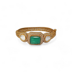 Load image into Gallery viewer, Emerald Reign Bangle β Elegant Handcrafted Bracelets