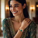 Load image into Gallery viewer, Emerald Reign Bangle β Elegant Handcrafted Bracelets