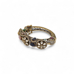 Load image into Gallery viewer, Jeweled Blossom Bangle β Elegant Handcrafted Bracelets