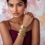 Load image into Gallery viewer, Golden Cascade Cuff β Elegant Handcrafted Bracelets