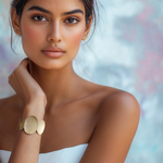 Load image into Gallery viewer, Gilded Eclipse Cuff β Elegant Handcrafted Bracelets