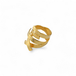 Load image into Gallery viewer, Golden Spiral Embrace Ring β Elegant Handcrafted Rings