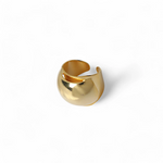 Load image into Gallery viewer, Golden Broad Band Ring β Elegant Handcrafted Rings