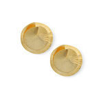 Load image into Gallery viewer, Golden Sunburst Whirl Earrings β Elegant Handcrafted Earrings