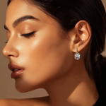 Load image into Gallery viewer, Pearl Blossom Silver Earrings β Elegant Handcrafted Earrings