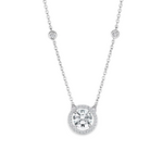 Load image into Gallery viewer, Celestial Halo Silver Pendant Necklace β Elegant Handcrafted Necklaces