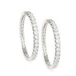 Load image into Gallery viewer, Radiant Row Silver Bangle Set of 2 β Elegant Handcrafted Bracelets