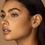 Load image into Gallery viewer, Timeless Elegance Silver Studs 10mm β Elegant Handcrafted Earrings