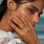 Load image into Gallery viewer, Canary Trio Silver Ring β Elegant Handcrafted Rings