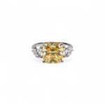 Load image into Gallery viewer, Canary Trio Silver Ring β Elegant Handcrafted Rings