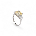 Load image into Gallery viewer, Canary Trio Silver Ring β Elegant Handcrafted Rings