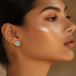 Load image into Gallery viewer, Radiance Silver Studs 12mm β Elegant Handcrafted Earrings