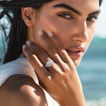 Load image into Gallery viewer, Trillion Trio Silver Ring β Elegant Handcrafted Rings