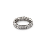 Load image into Gallery viewer, "Eternal Embrace" Silver Eternity Band β Elegant Handcrafted Rings