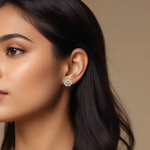 Load image into Gallery viewer, Cosmic Bloom Silver Earrings β Elegant Handcrafted Earrings