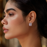 Load image into Gallery viewer, Pink Rhapsody Silver Studs β Elegant Handcrafted Earrings
