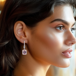 Load image into Gallery viewer, Radiant Pink Drop Earrings β Elegant Handcrafted Earrings