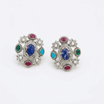 Load image into Gallery viewer, Vintage Multicolor Stud Earrings