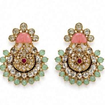 Pastel Chandbali Earrings