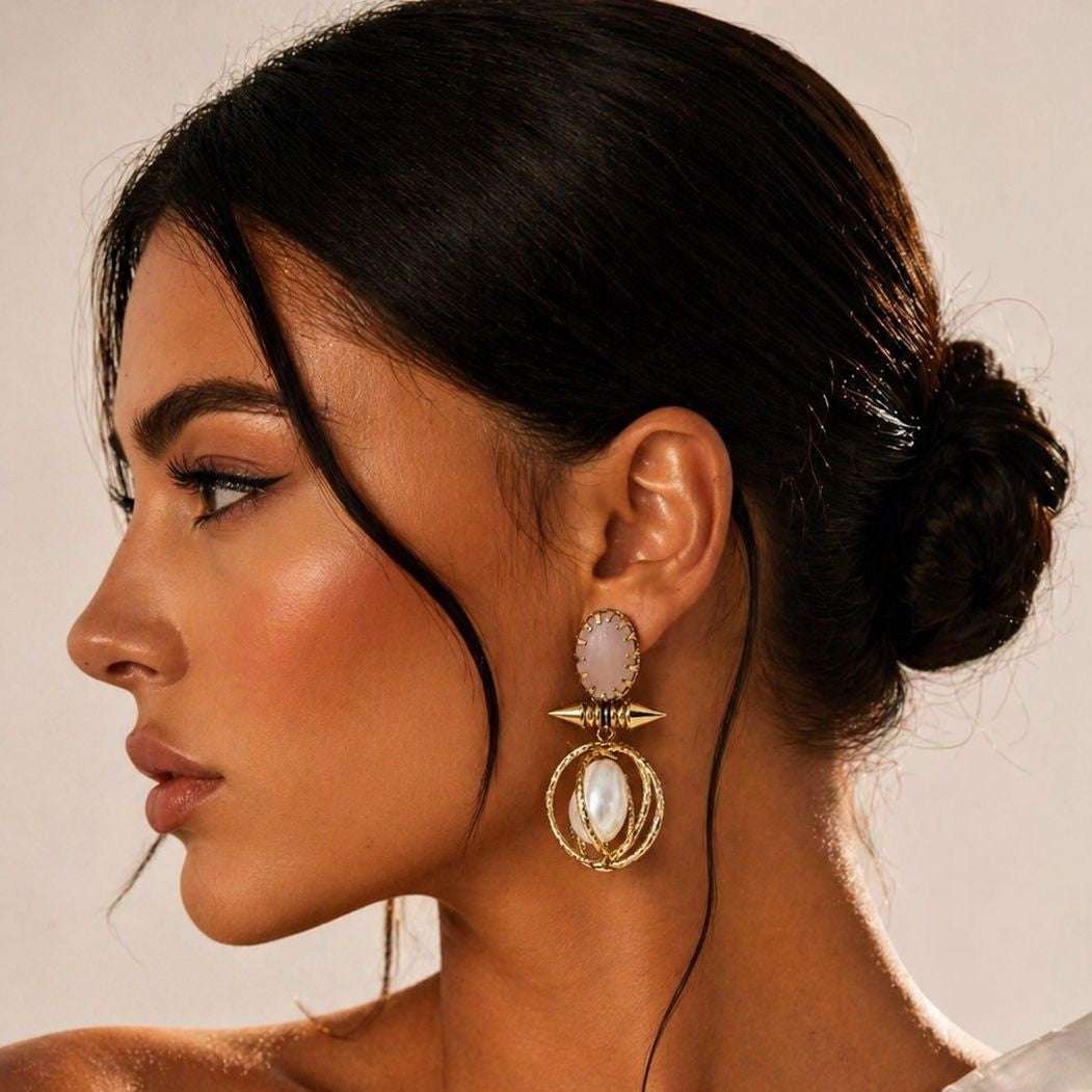 Pearl Cage Designer Earrings