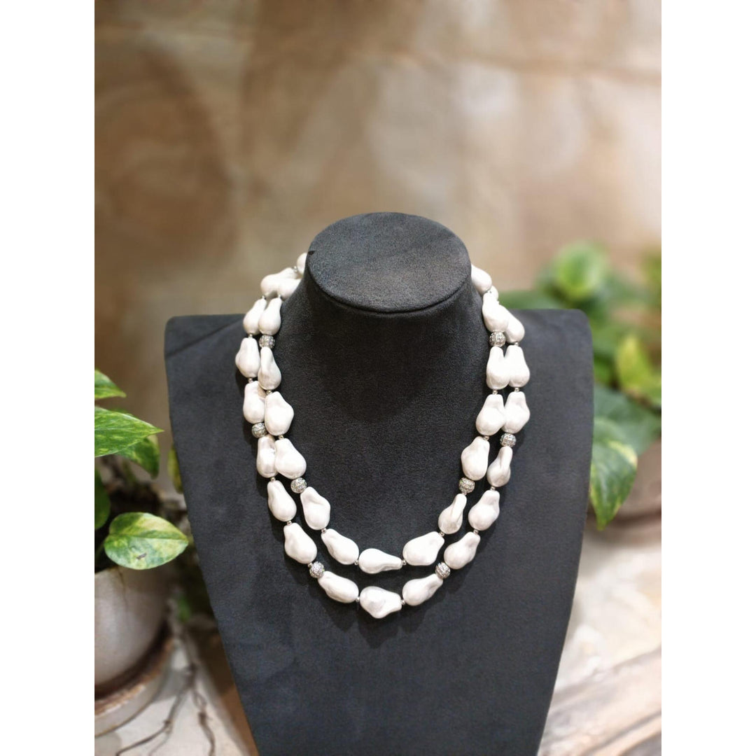 Double Layer Baroque Pearl Necklace