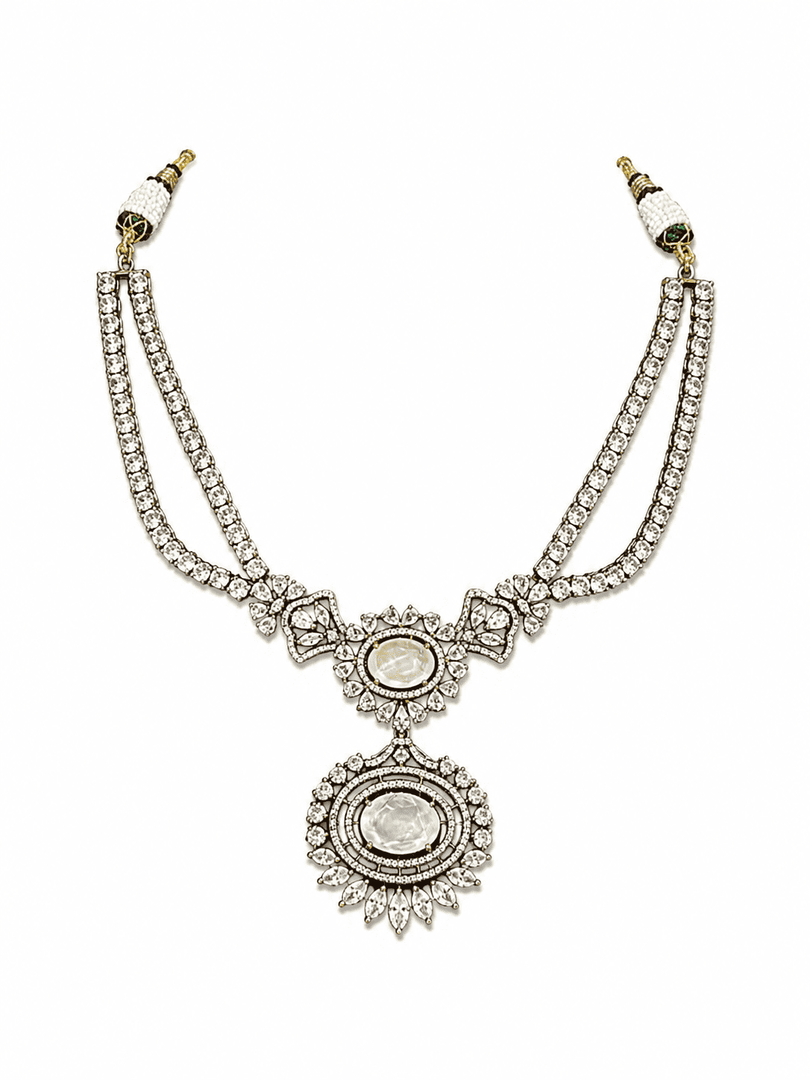 Aquamarine Diamond Luxe Necklace Set