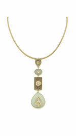 Load image into Gallery viewer, Aquamarine Pastel Charm Pendant Necklace