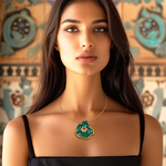 Load image into Gallery viewer, Emerald Bloom Necklace
