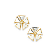Mirrored Mandala Studs Earring – Elegant Handcrafted Earrings