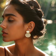 Mirrored Rhapsody Dangling Earring – Elegant Handcrafted Earrings