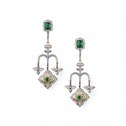 Emerald Chandelier Drops Earring – Elegant Handcrafted Earrings