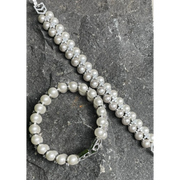 Golden Sands and Pearl Waves Bracelet – Elegant Handcrafted Bracelets