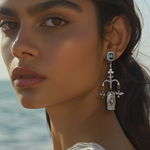 Load image into Gallery viewer, Whimsical Crystal Long Earrings
