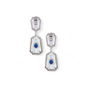 Sapphire Serenade Crystal Drop Earrings – Elegant Handcrafted Earrings
