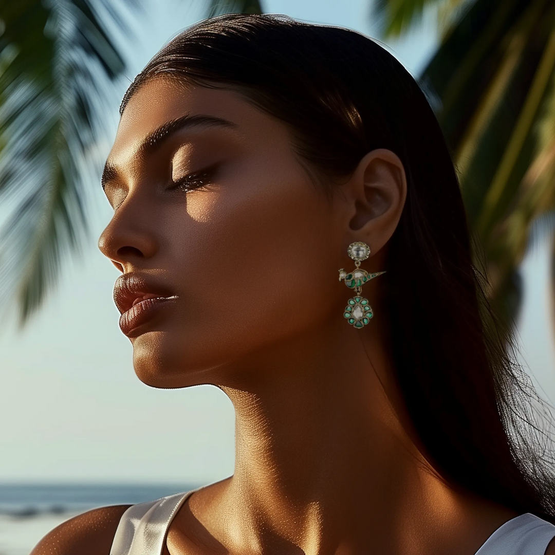 Parrot Paradise Drop Earring