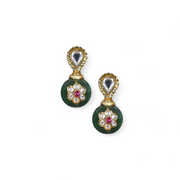 Verdant Bloom Drops Earring – Elegant Handcrafted Earrings