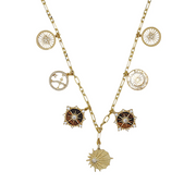Ethereal Eclipse Charm Necklace – Elegant Handcrafted Necklaces