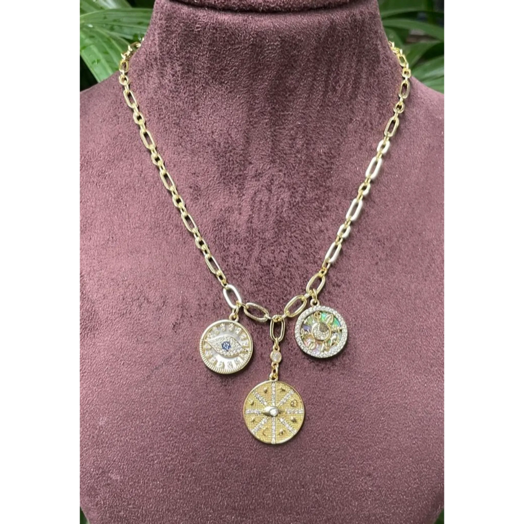 Elegant Charm Necklace AQUAMARINE