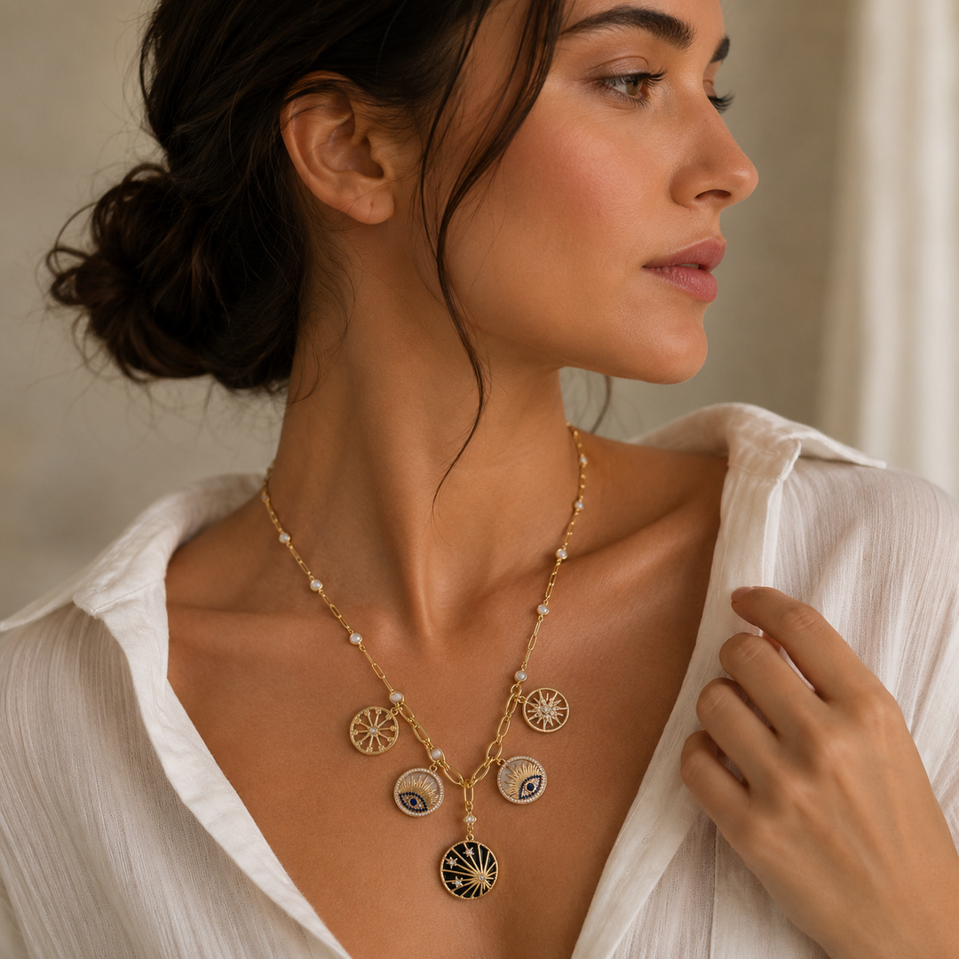 Stellar Charm Necklace – Elegant Handcrafted Necklaces