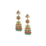 Load image into Gallery viewer, Kundan Enamel Jhumkas
