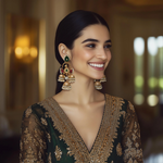 Load image into Gallery viewer, Triple Jumki Earring
