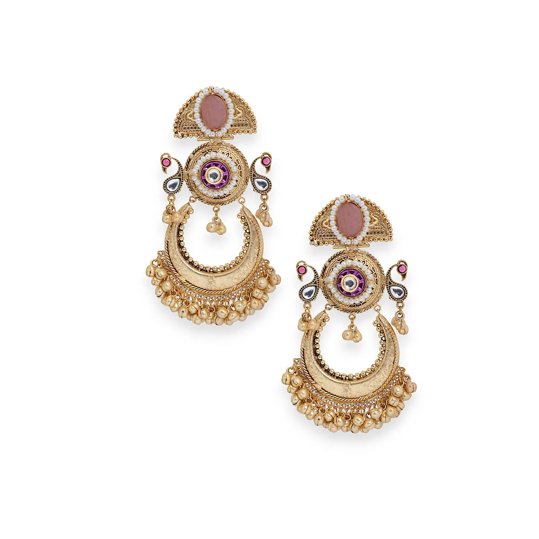 Long Chandelier Chand Bali Earring