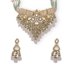 Load image into Gallery viewer, The &quot;Rose Quartz Cascade&quot; Necklace Set
