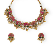 Padmavati Lotus Blossom Necklace Set – Elegant Handcrafted Jewelry Sets