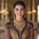 Load image into Gallery viewer, Bridal Chandra Necklace Set
