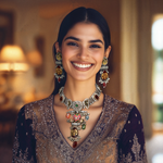 Load image into Gallery viewer, Meenakari Majesty Necklace Set
