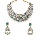 Load image into Gallery viewer, Uncut Quartz Kundan Necklace Set
