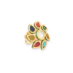 Load image into Gallery viewer, Navratna Blossom Ring
